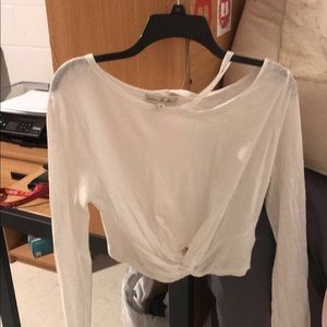 Long sleeve crop top